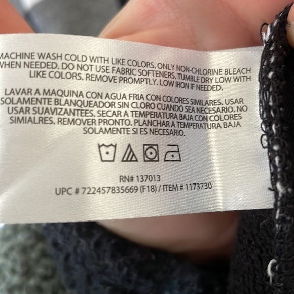 Orvis | Ladies Black White Checker Fleece Lined Button Front Shacket Size Medium - Picture 14 of 14